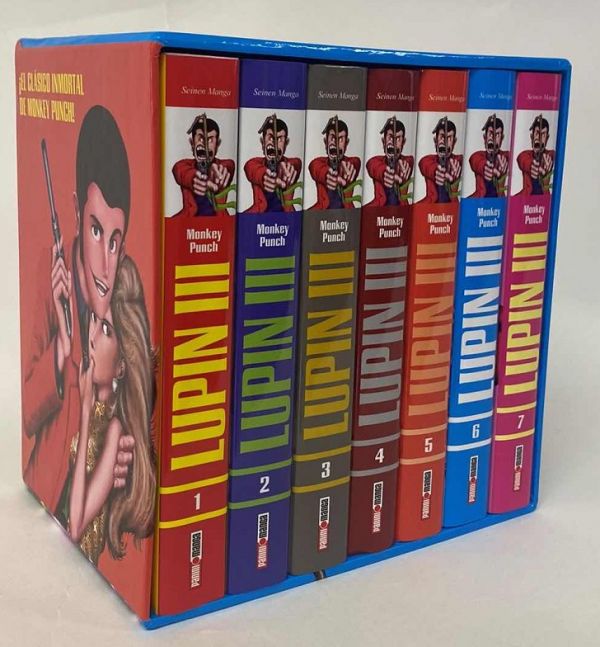 ESTUCHE LUPIN III OBRA COMPLETA EN 7 VOLÚMENES