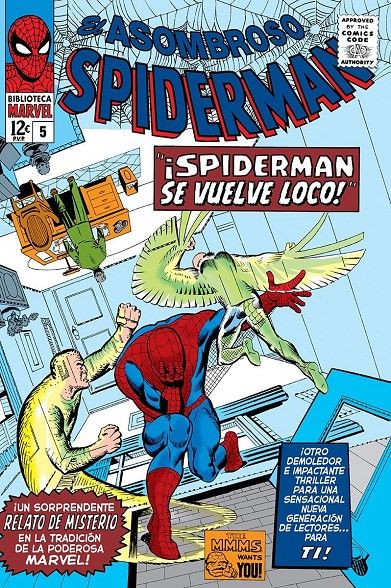 BIBLIOTECA MARVEL EL ASOMBROSO SPIDERMAN 05 1965