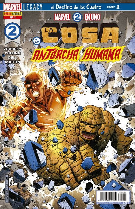 MARVEL 2 EN UNO: LA COSA Y LA ANTORCHA HUMANA 01