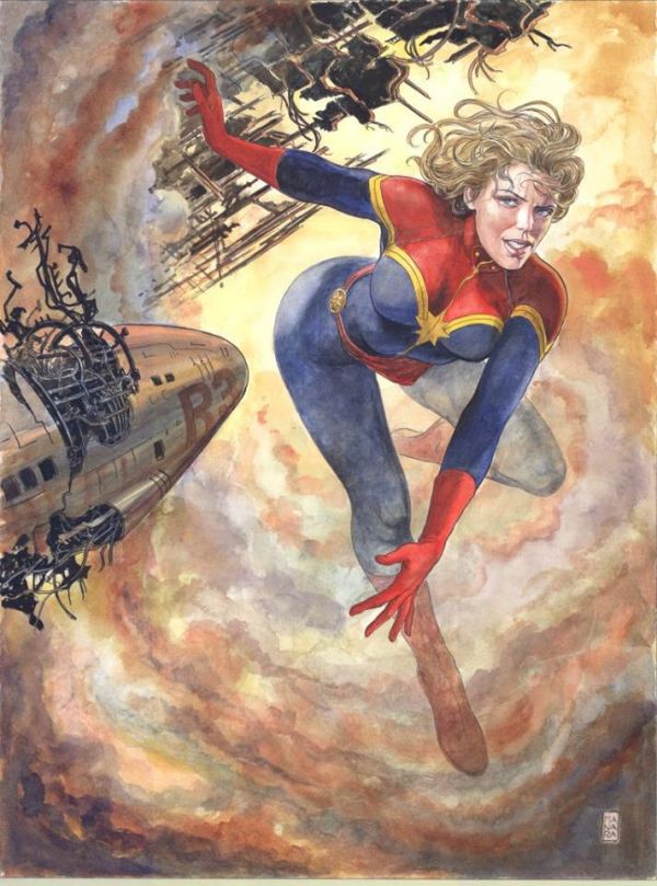 CAPITANA MARVEL POR MILO MANARA