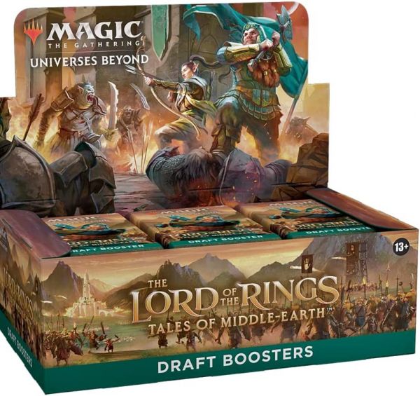 Magic The Gathering The Lord of The Rings: Tales of Middle-Earth Draft Booster Box - 36 Packs + 1 Box Topper Card (versión en inglés) 