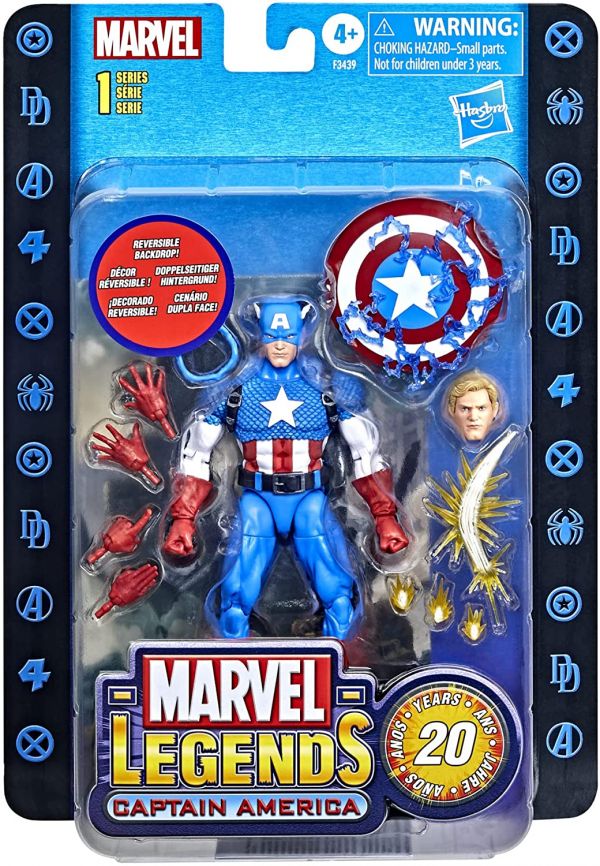 Marvel Legends Figura Capitán América 20 Aniversario