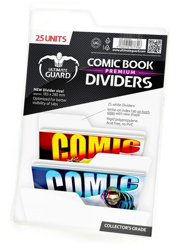 Separadores para cómics Premium Blanco (25 unidades)